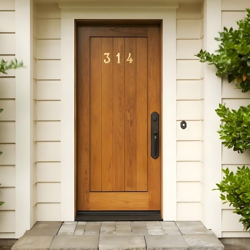 A10SHOP Motif 4-Inch Solid Brass Lacquered Polished Mailbox Numbers House Numbers For Outside House Numbers Address Sign For Door, House Signs for Outside (Number 4) - Image 5